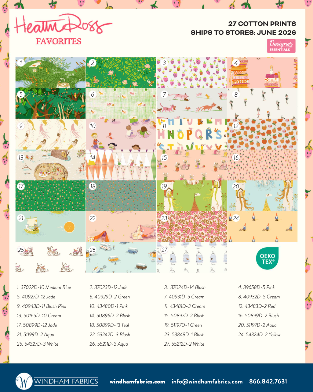 Heather Ross Favorites Full Collection Bundle | 27 Fat Quarters