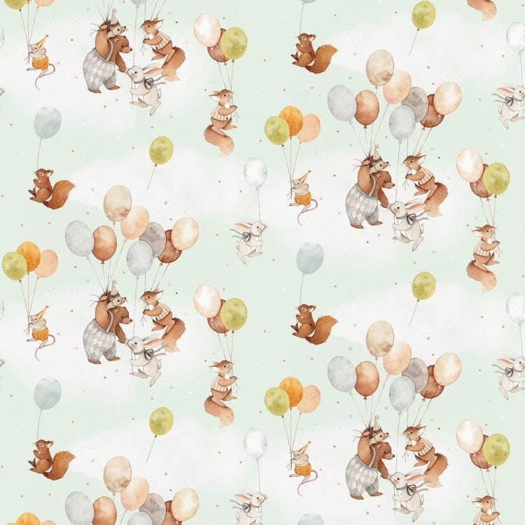 Up & Up - 100% Cotton - Dear Stella - Fabric By The Yard - Animal Print Fabric