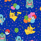 Confetti Cobalt - 100% Cotton - Fabric By The Yard - Pokemon Collection