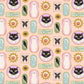 Spooky Flames In Blush - Halloween - Dear Stella - Cotton Fabric By The Yard
