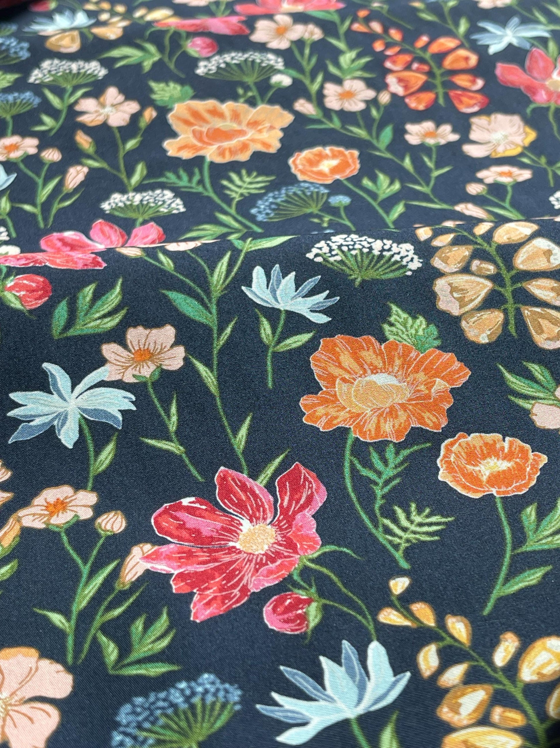 Wild Majestic Floral Delight: Designed by Maureen Cracknell, from Art Gallery Fabric Studio | 100% Premium Cotton