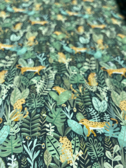 Hello Cheetah - Cotton Fabric - Dear Stella - Fabric By The Yard - Let's Get Wild Collection - Animal Print
