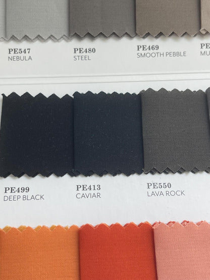 Caviar (Solid Black Fabric) by AGF Studio - PURE Solids Collection - 100% Premium Cotton