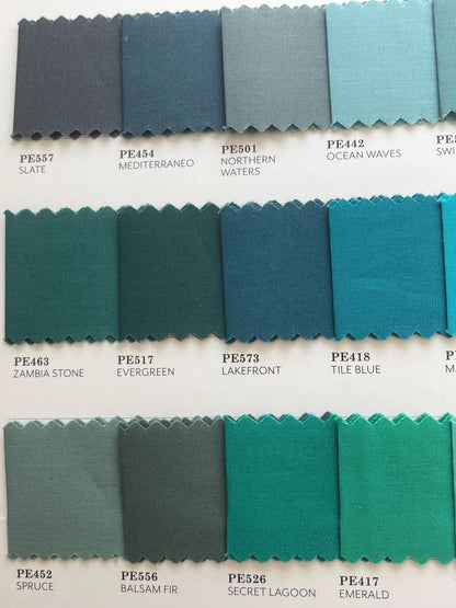 Evergreen (Hunter Green/Dark Green Fabric) by AGF Studio - PURE Solids Collection - 100% Premium Cotton - Dark Green/Hunter Green Fabric