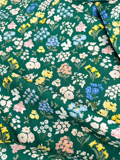 Bountiful Garden Night Fabric by AGF Studio - A Year in Petals Collection - 100% Premium Cotton