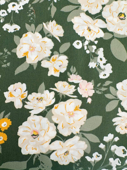 Garden Sonnet Dusk Fabric by AGF Studio - A Year in Petals Collection - 100% Premium Cotton