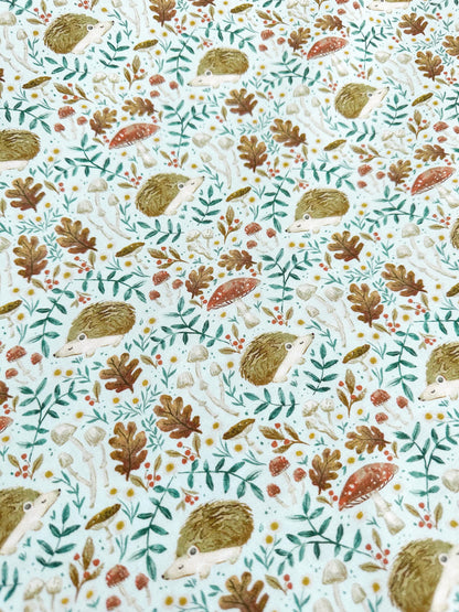 Hedgehogs Fabric - By Dear Stella - Willow Collection - Cotton By The Yard - Animal Print