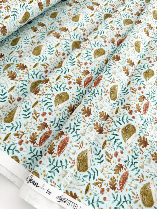 Hedgehogs Fabric - By Dear Stella - Willow Collection - Cotton By The Yard - Animal Print