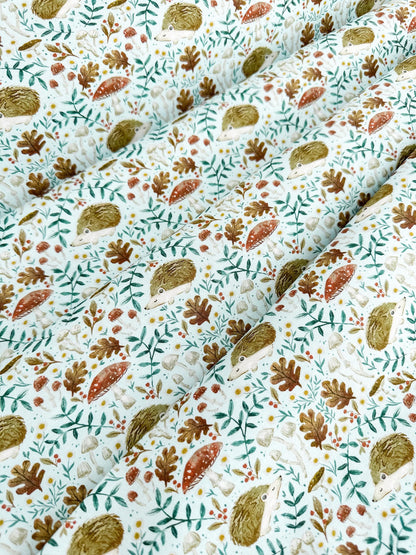 Hedgehogs Fabric - By Dear Stella - Willow Collection - Cotton By The Yard - Animal Print