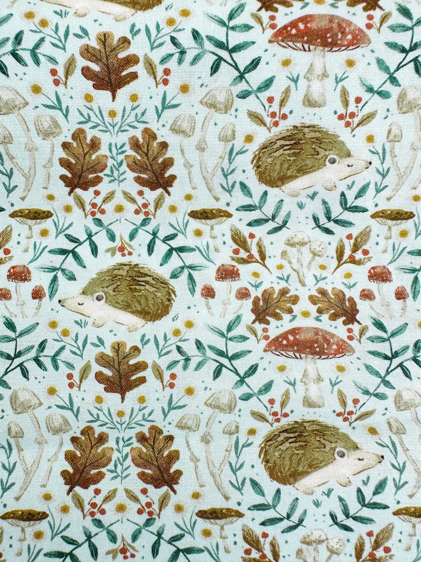 Hedgehogs Fabric - By Dear Stella - Willow Collection - Cotton By The Yard - Animal Print