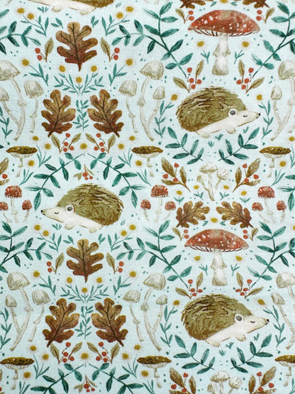Hedgehogs Fabric - By Dear Stella - Willow Collection - Cotton By The Yard - Animal Print