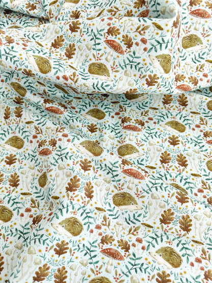 Hedgehogs Fabric - By Dear Stella - Willow Collection - Cotton By The Yard - Animal Print