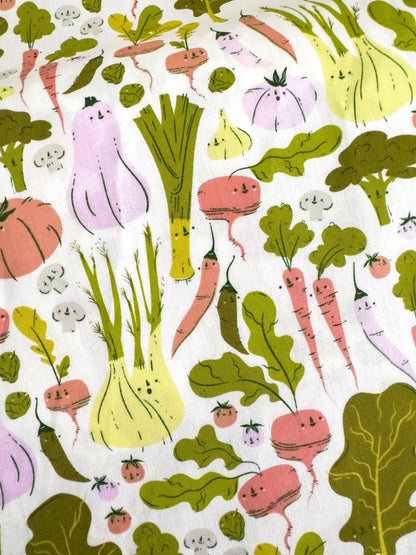 Eat Your Veggies In Garden, by AGF Studio, 100% Premium Cotton Fabric