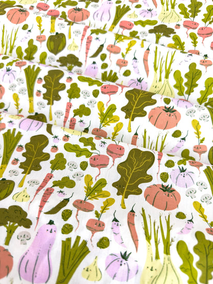 Eat Your Veggies In Garden, by AGF Studio, 100% Premium Cotton Fabric