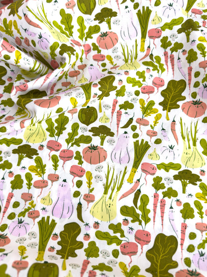Eat Your Veggies In Garden, by AGF Studio, 100% Premium Cotton Fabric