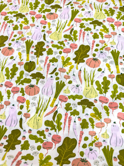 Eat Your Veggies In Garden, by AGF Studio, 100% Premium Cotton Fabric