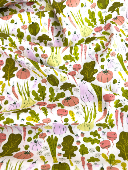 Eat Your Veggies In Garden, by AGF Studio, 100% Premium Cotton Fabric