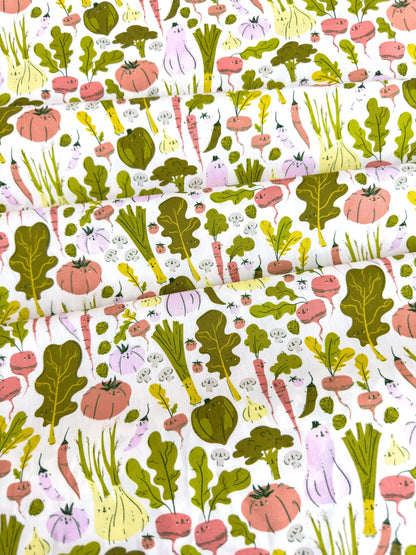 Eat Your Veggies In Garden, by AGF Studio, 100% Premium Cotton Fabric