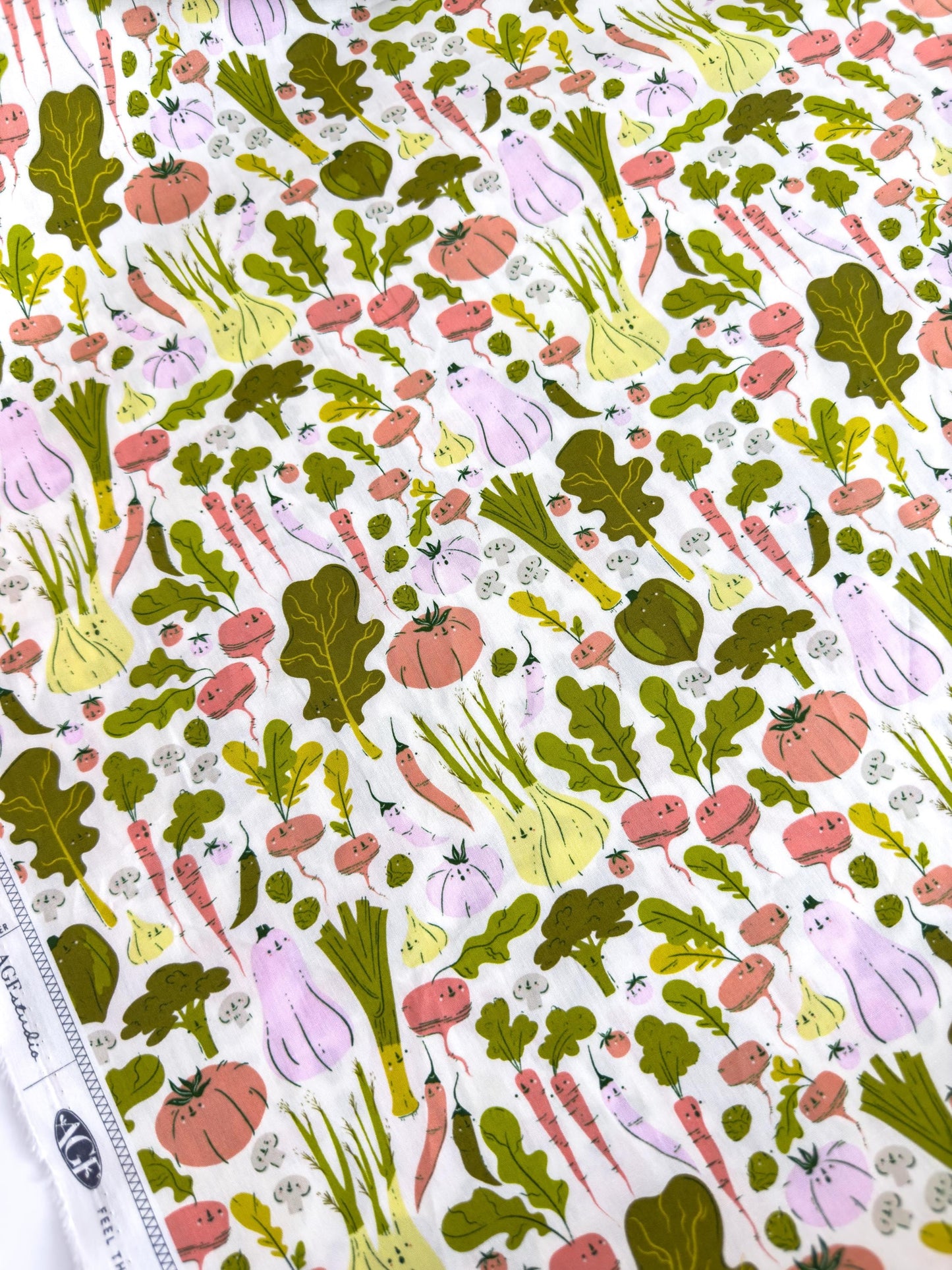 Eat Your Veggies In Garden, by AGF Studio, 100% Premium Cotton Fabric