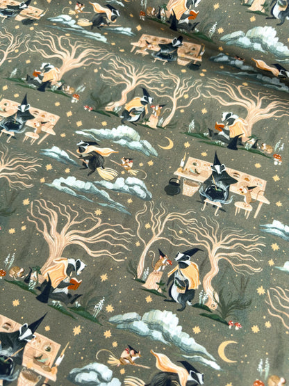 Forager Fabric | Dear Stella Forager Collection | Cotton Fabric by the Yard | Woodland Animal Print | Quilting & Sewing Material