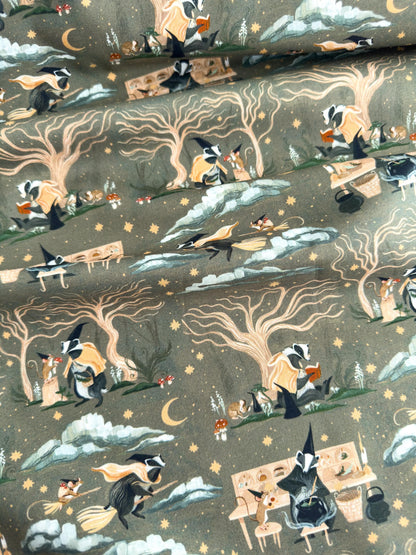 Forager Fabric | Dear Stella Forager Collection | Cotton Fabric by the Yard | Woodland Animal Print | Quilting & Sewing Material