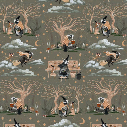 Forager Fabric | Dear Stella Forager Collection | Cotton Fabric by the Yard | Woodland Animal Print | Quilting & Sewing Material