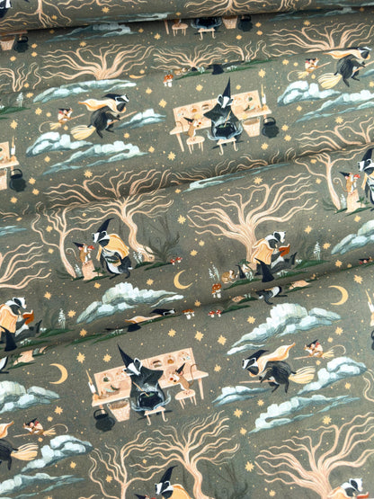 Forager Fabric | Dear Stella Forager Collection | Cotton Fabric by the Yard | Woodland Animal Print | Quilting & Sewing Material