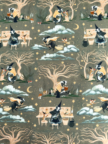 Forager Fabric | Dear Stella Forager Collection | Cotton Fabric by the Yard | Woodland Animal Print | Quilting & Sewing Material
