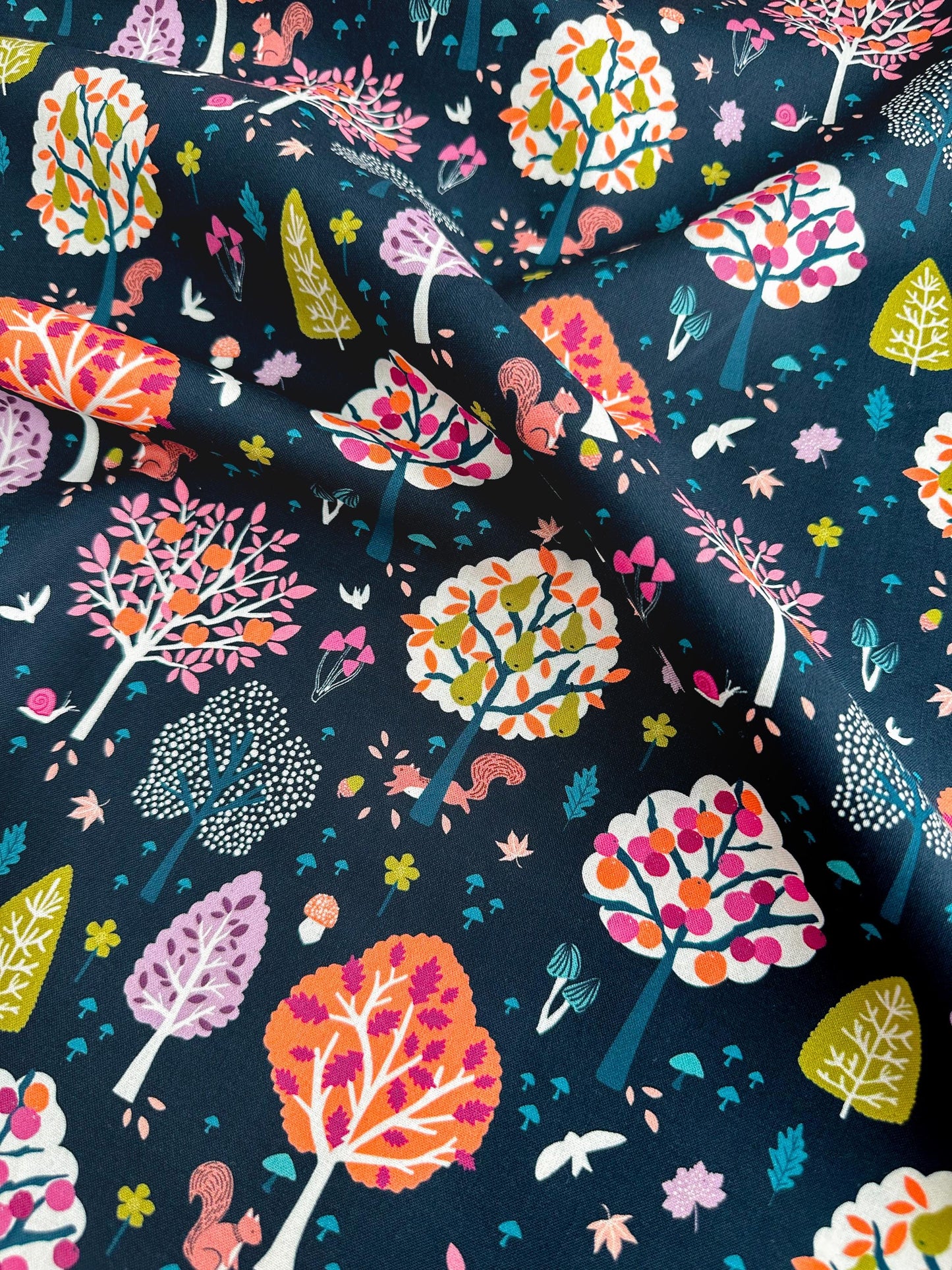 Autumn Splendor Fabric - By Dashwood Studio - Cotton Fabric By The Yard - Plant/ Mystical Forest Print