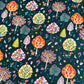 Autumn Splendor Fabric - By Dashwood Studio - Cotton Fabric By The Yard - Plant/ Mystical Forest Print