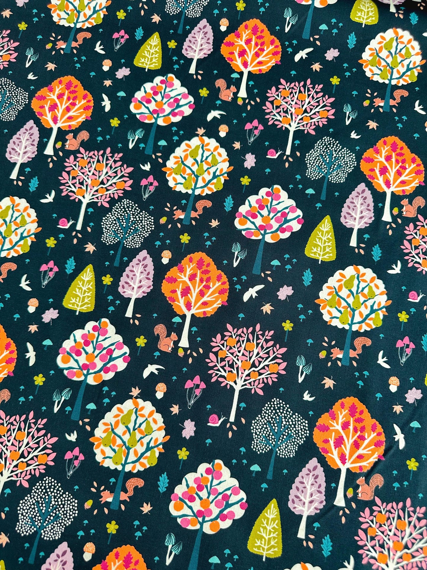 Autumn Splendor Fabric - By Dashwood Studio - Cotton Fabric By The Yard - Plant/ Mystical Forest Print