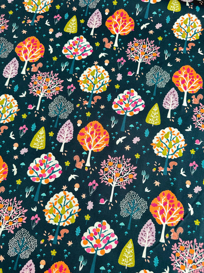 Autumn Splendor Fabric - By Dashwood Studio - Cotton Fabric By The Yard - Plant/ Mystical Forest Print