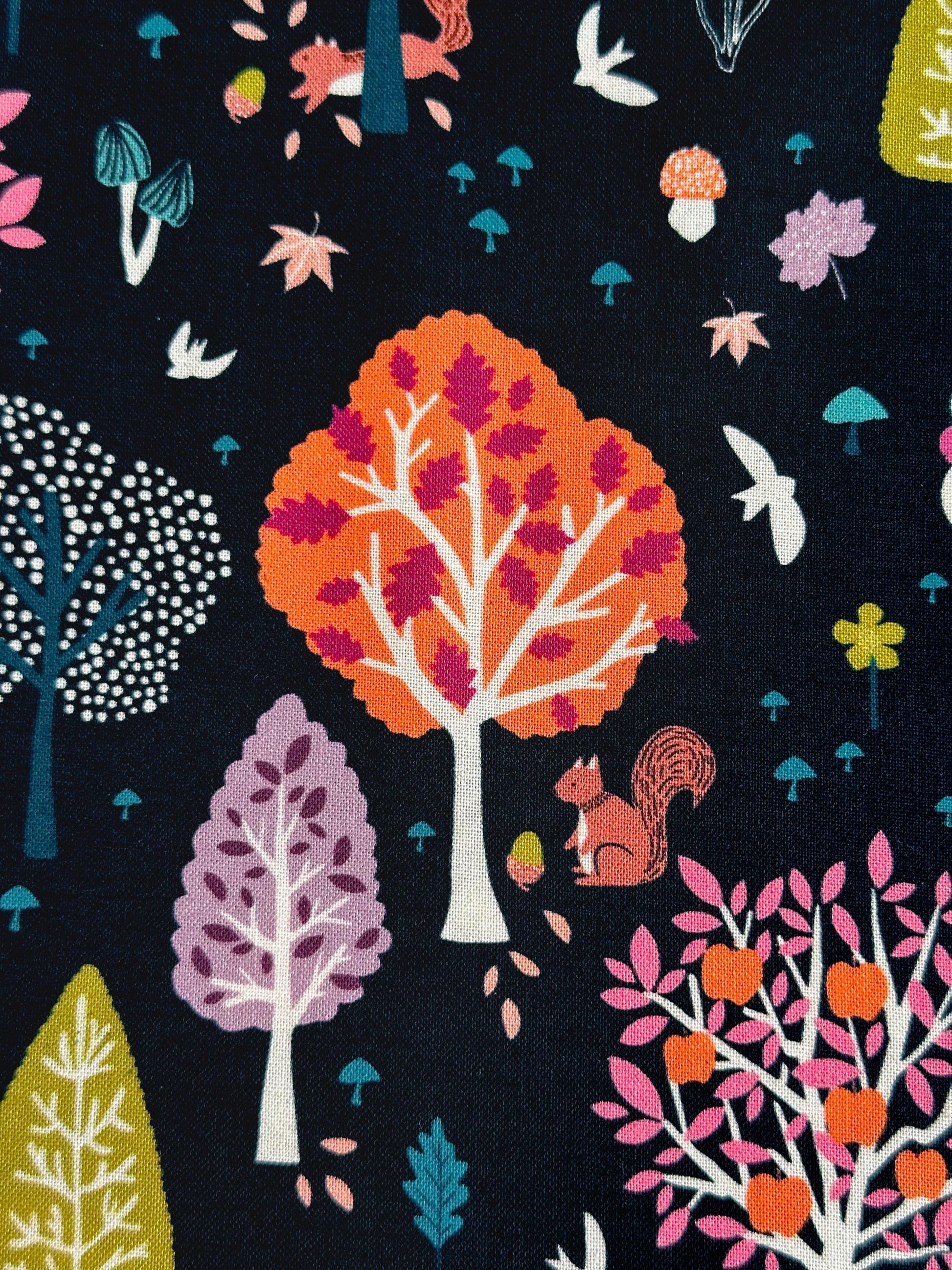 Autumn Splendor Fabric - By Dashwood Studio - Cotton Fabric By The Yard - Plant/ Mystical Forest Print