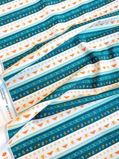 Flutter Bound in Multi, Marigold Collection, by AGF, 100% Premium Cotton Fabric