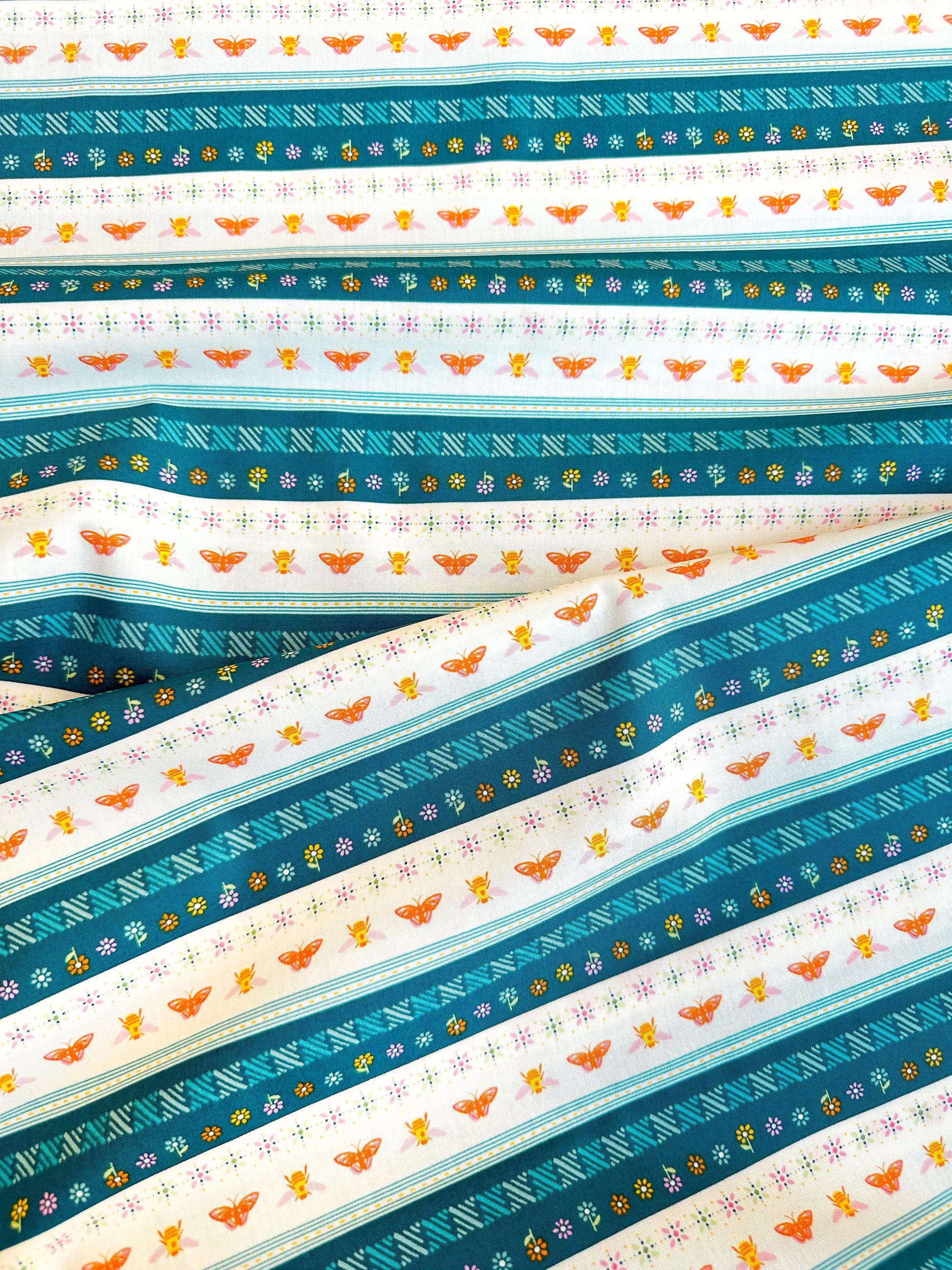Flutter Bound in Multi, Marigold Collection, by AGF, 100% Premium Cotton Fabric