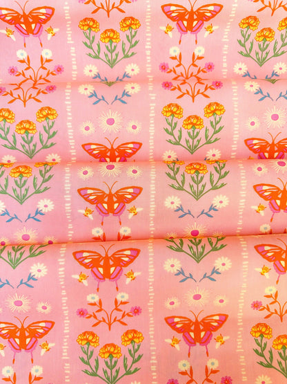 Annual Migration in Sunset, by Maureen Cracknell for Art Gallery Fabrics, 100% Premium Cotton Fabric