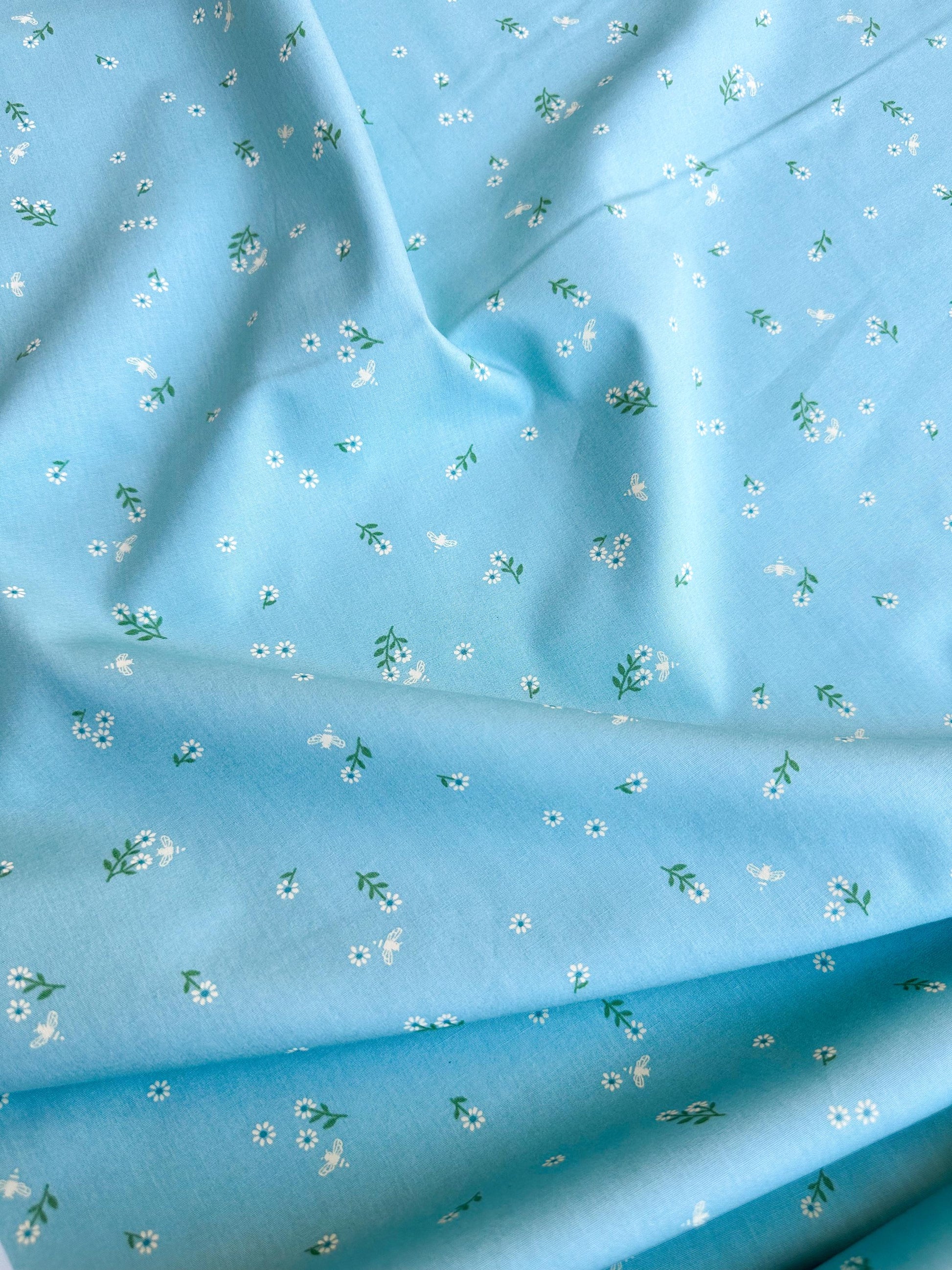 Foraging Flutter in Mist, by Maureen Cracknell for AGF, 100% Premium Cotton Fabric