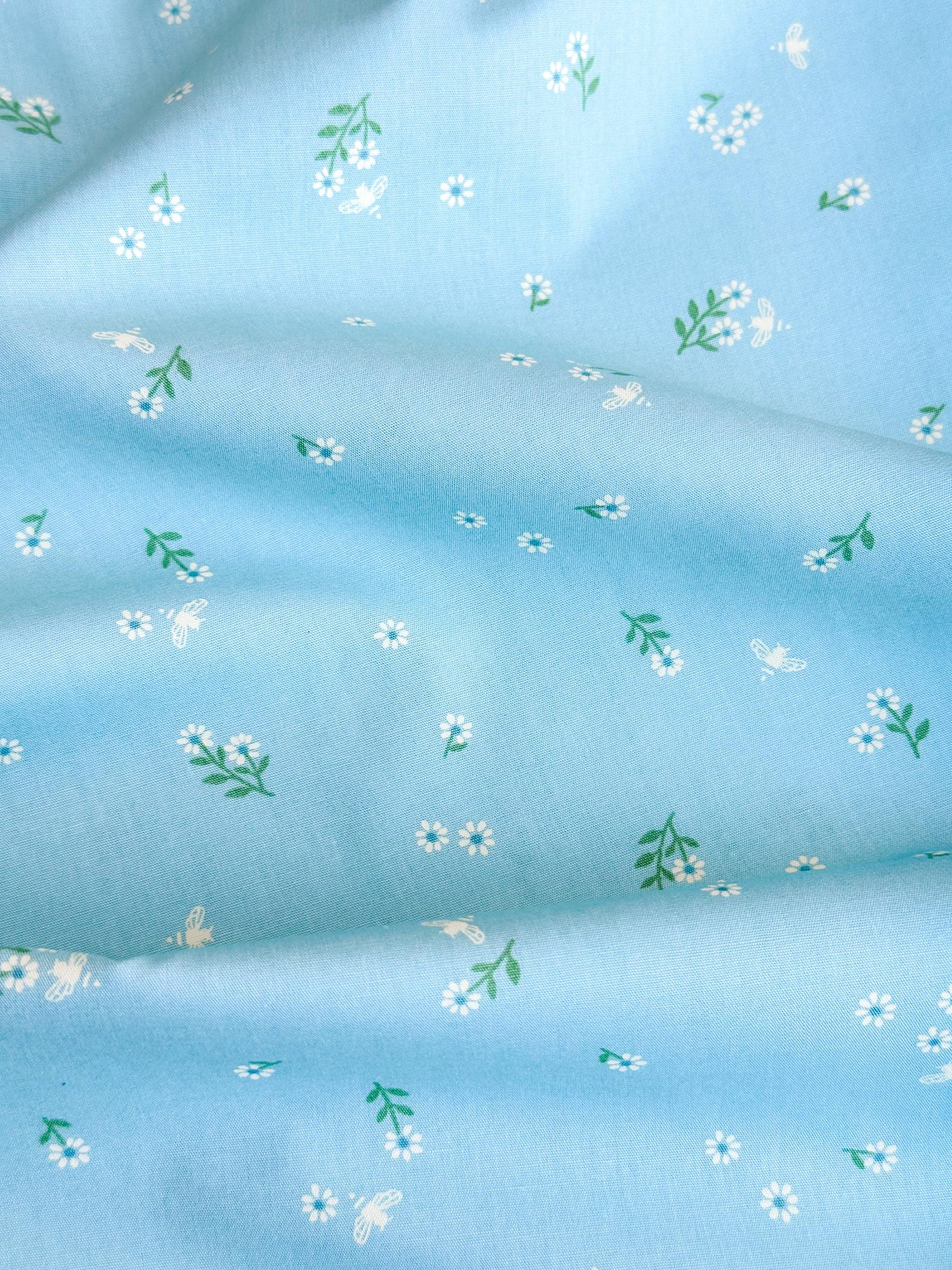 Foraging Flutter in Mist, by Maureen Cracknell for AGF, 100% Premium Cotton Fabric