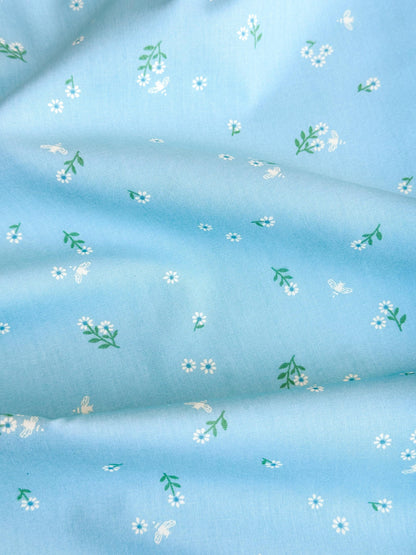 Foraging Flutter in Mist, by Maureen Cracknell for AGF, 100% Premium Cotton Fabric