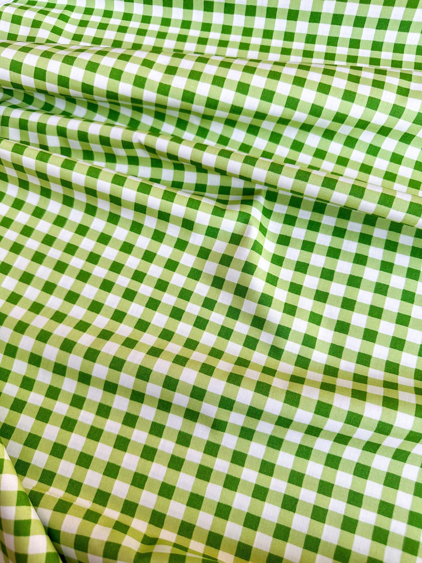 Small Plaid of my Dreams in Fern, by Maureen Cracknell for Art Gallery Fabrics, 100% Premium Cotton Fabric