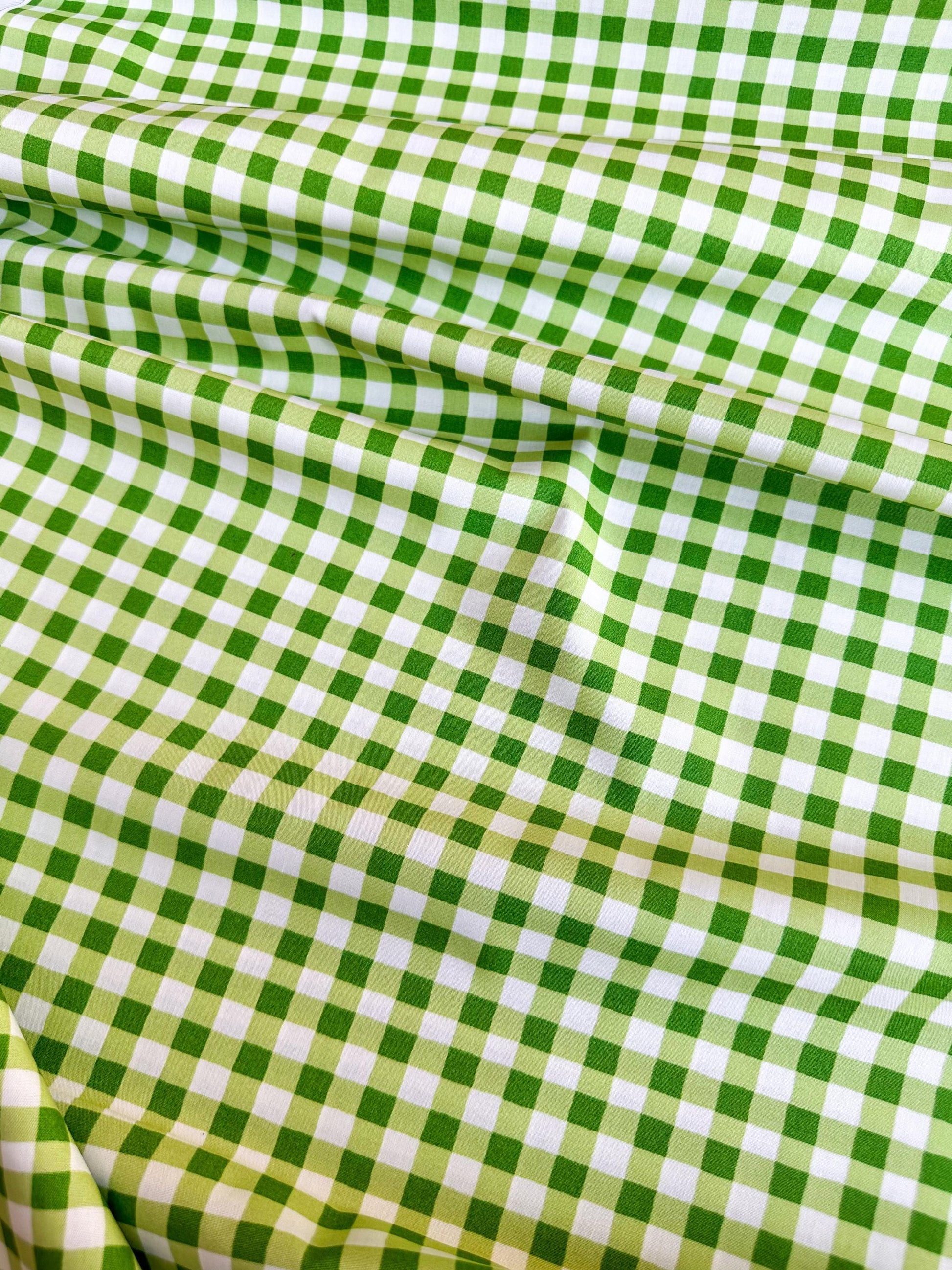Small Plaid of my Dreams in Fern, by Maureen Cracknell for Art Gallery Fabrics, 100% Premium Cotton Fabric