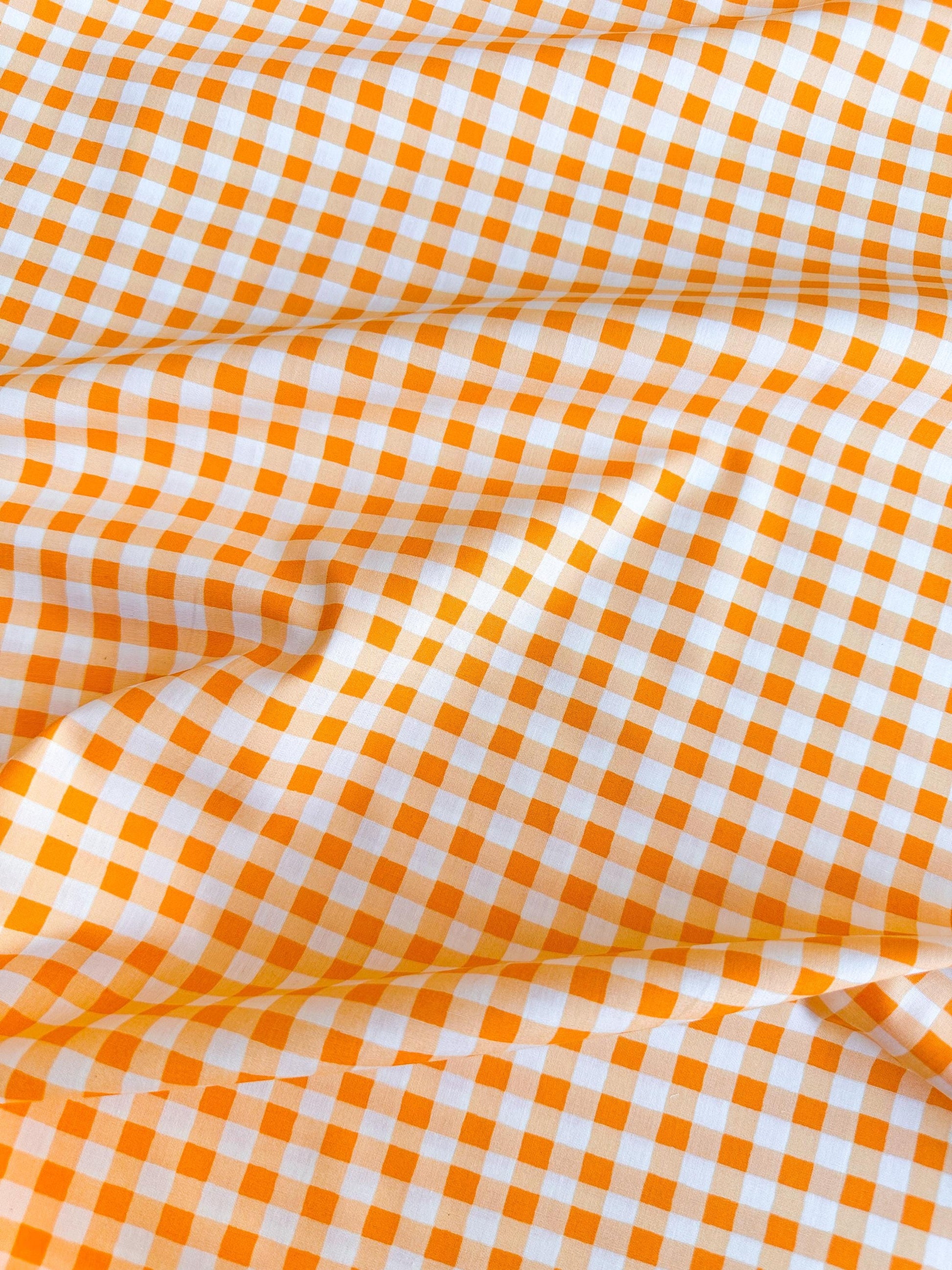 Small Plaid of my Dreams in Marigold, by Maureen Cracknell for Art Gallery Fabrics, 100% Premium Cotton Fabric
