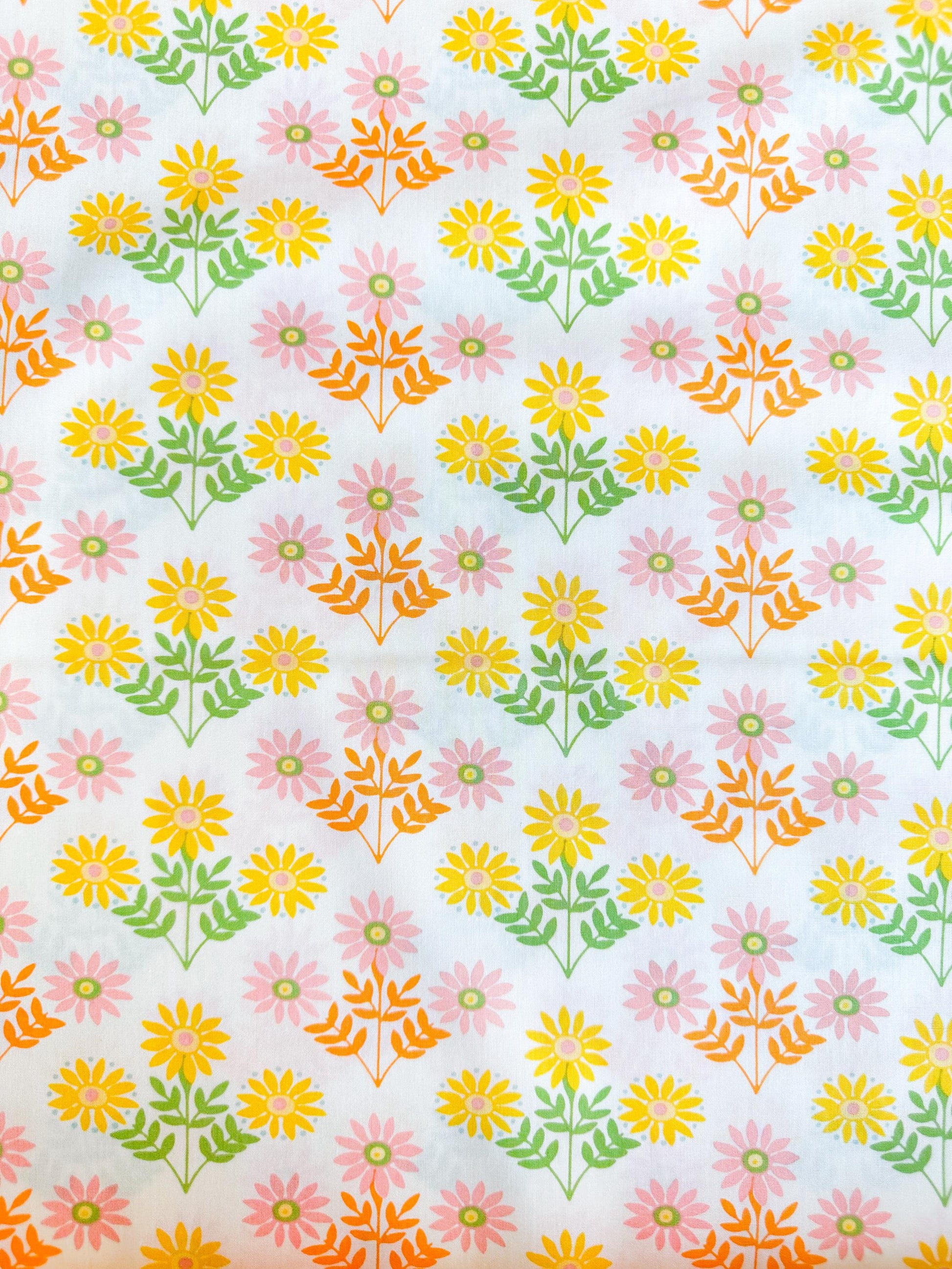 Tokenblooms in Floral, Marigold Collection, by Maureen Cracknell for Art Gallery Fabrics, 100% Premium Cotton Fabric
