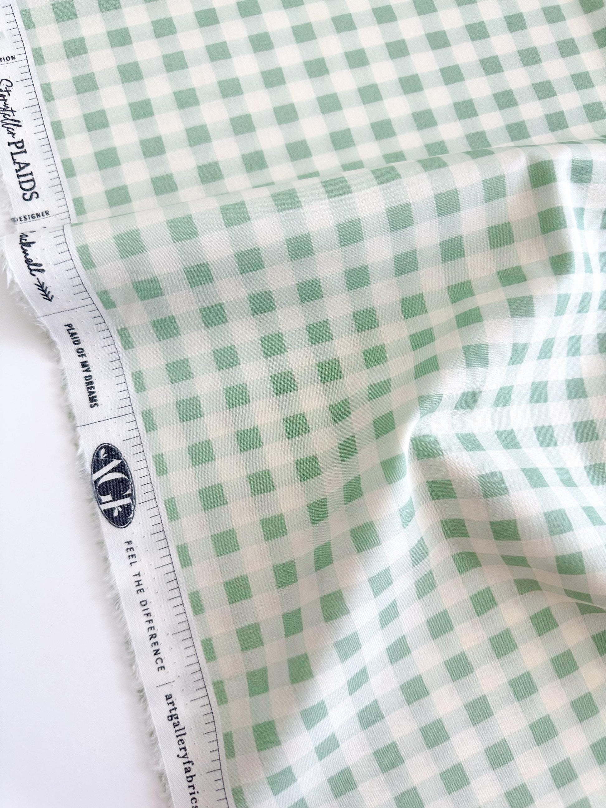 Small Plaid of my Dreams in River, by Maureen Cracknell for Art Gallery Fabrics, 100% Premium Cotton Fabric