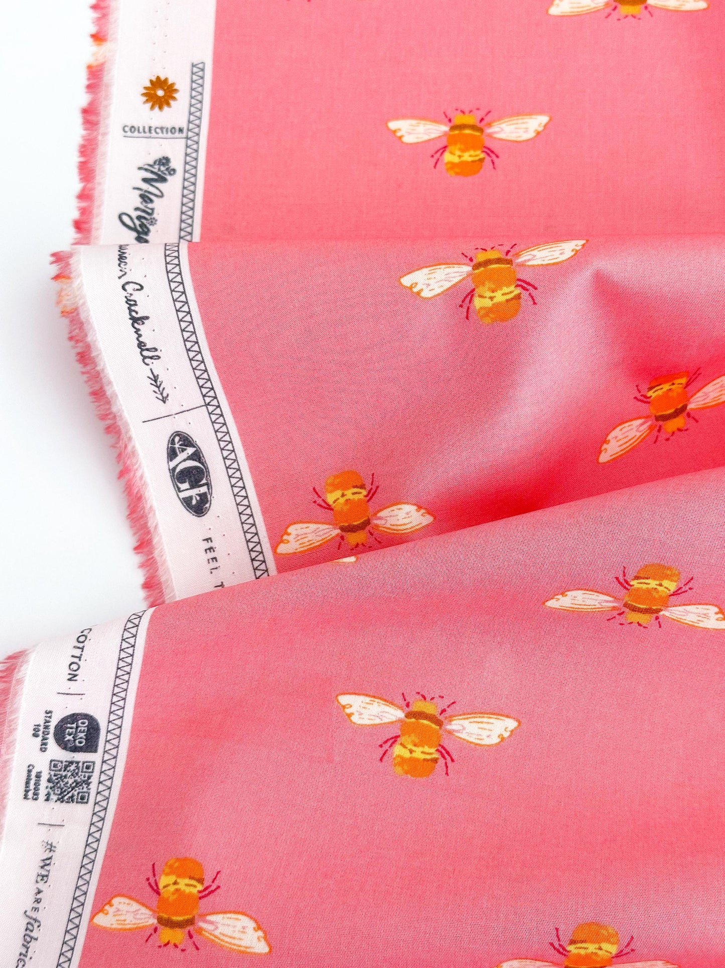 Bumble in Blush, Marigold Collection, by AGF Studio, 100% Premium Cotton Fabric
