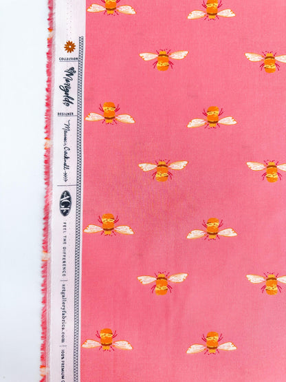 Bumble in Blush, Marigold Collection, by AGF Studio, 100% Premium Cotton Fabric