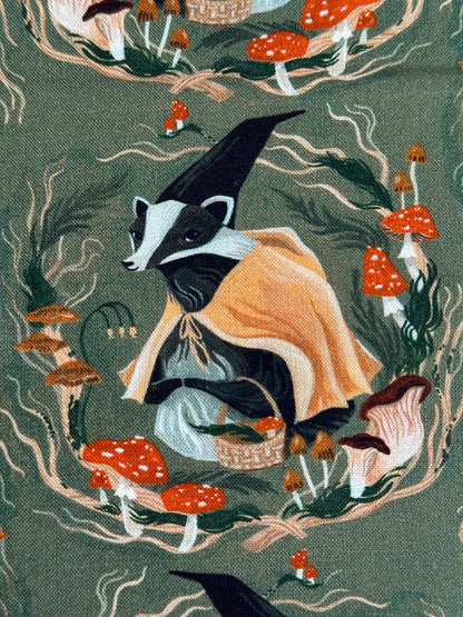 Don't Badger Me Fabric - By Dear Stella - Forager Collection - Cotton By The Yard - Animal Print