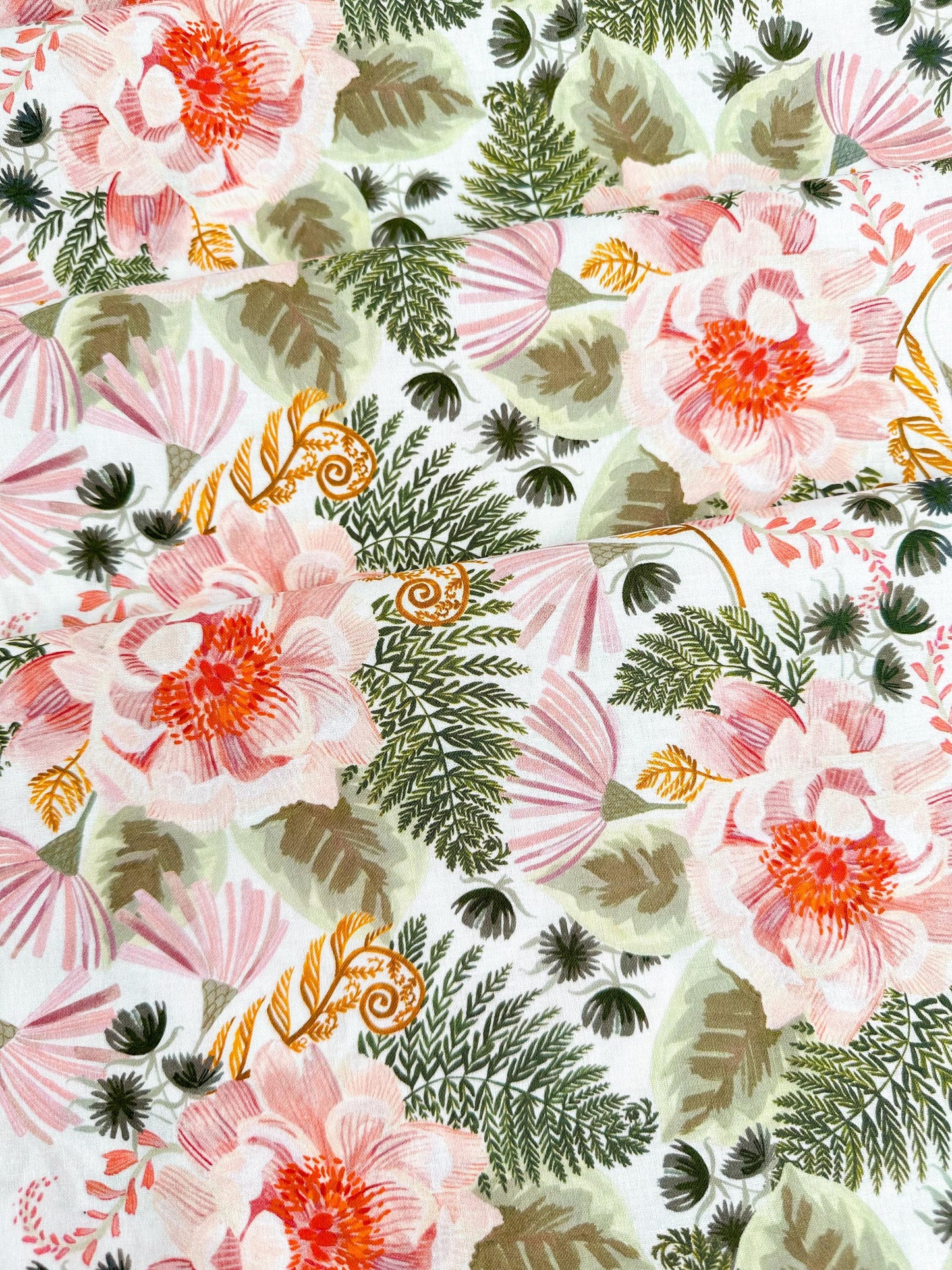 Swan Song Fabric - By Dear Stella - Forager Collection - Cotton By The Yard - Animal Print