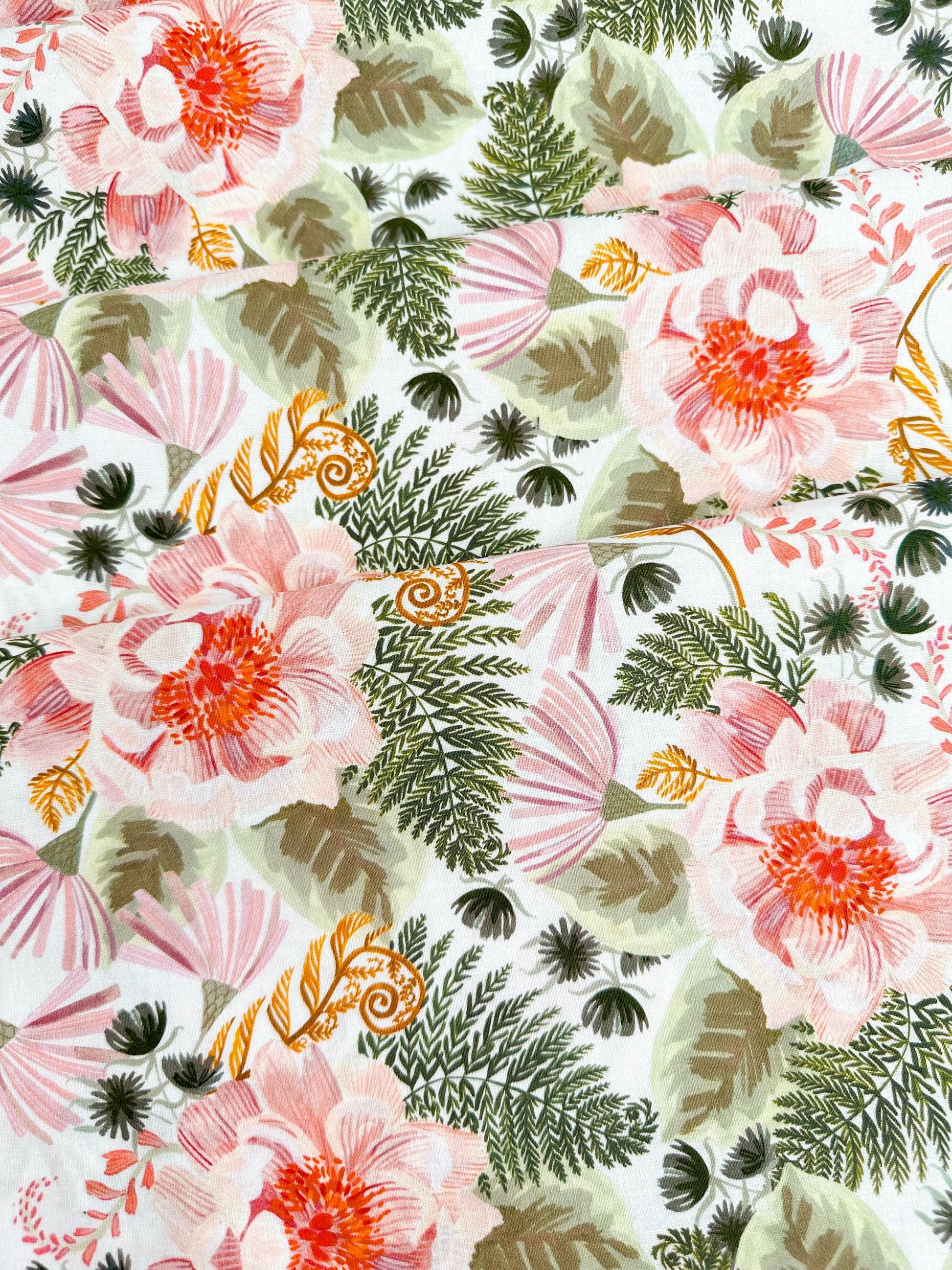 Swan Song Fabric - By Dear Stella - Forager Collection - Cotton By The Yard - Animal Print