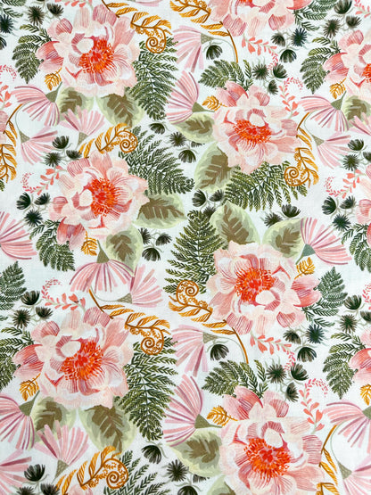 Swan Song Fabric - By Dear Stella - Forager Collection - Cotton By The Yard - Animal Print